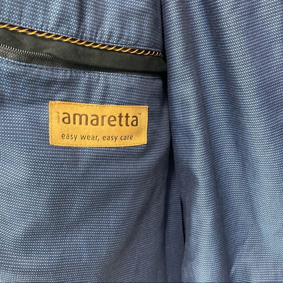 Amaretto Mens Black Microfiber Jacket Size 54/Large - Picture 8 of 10